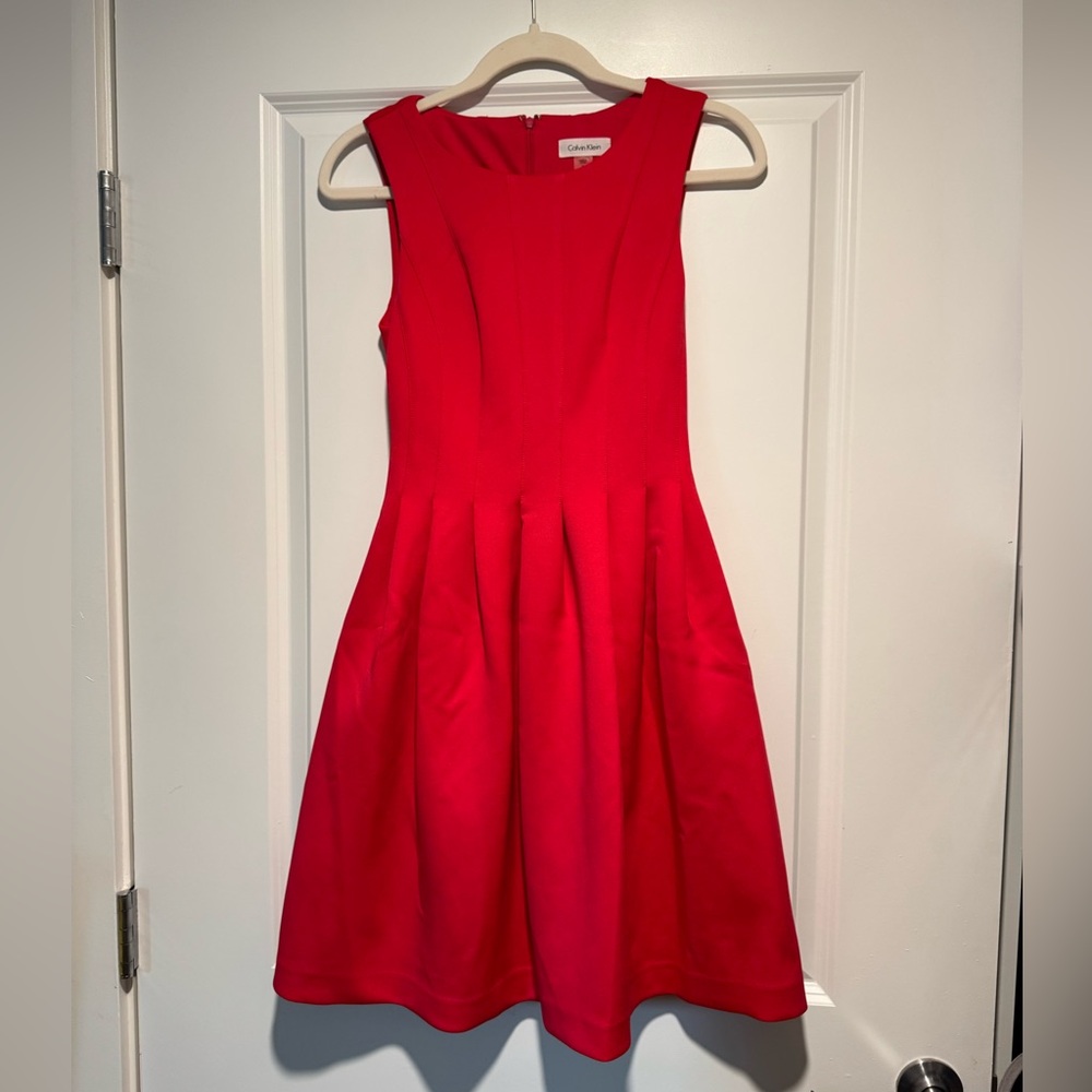 Calvin Klein Vibrant Red Dress